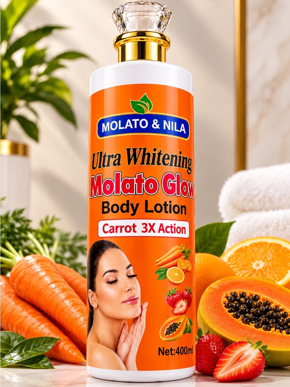 Molato Glow Body Lotion - Orange